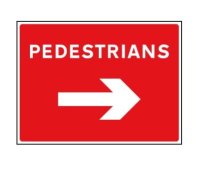 SITE SIGN - Pedestrian Arrow Right
