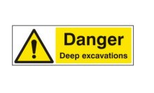 SITE SIGN - Danger Deep Excavations