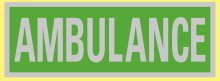 Reflek Ambulance Rear Logo