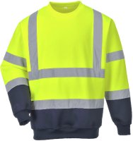 PORTWEST TWO TONE HIVIS SWEATSHIRT
