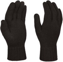 REGATTA KNITTED GLOVES BLACK ONE SIZE