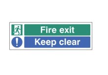 FIRE - Fire Exit Keep Clear