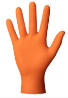 Ideall Grip Orange PF Nitrile Gloves (50)