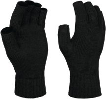 REGATTA FINGERLESS MITTS BLACK ONE SIZE